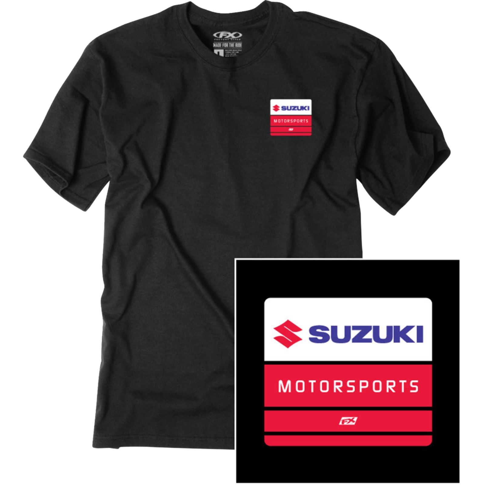 Factory Effex Suzuki Phase T-Shirt - Black_1944205