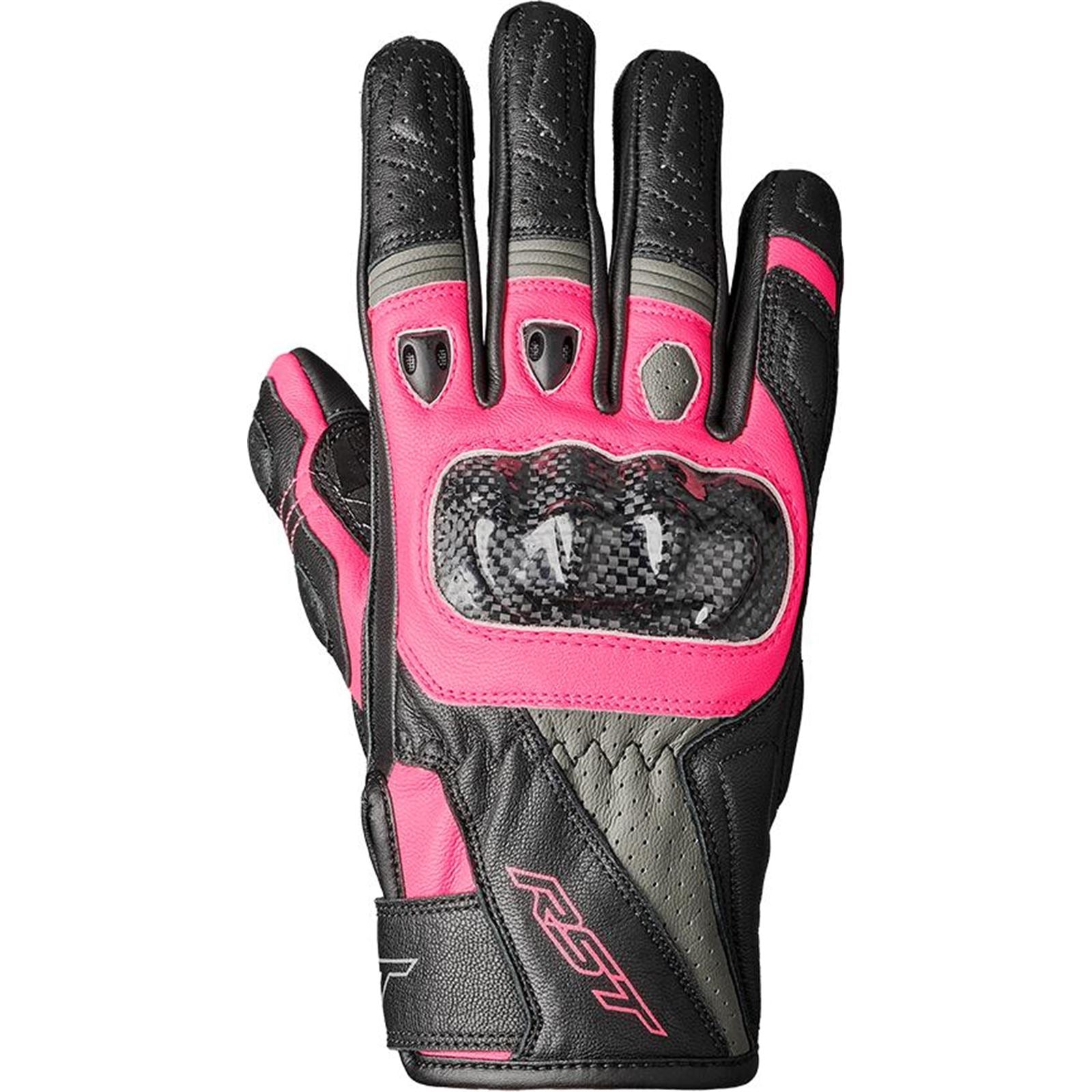 RST Moto Stunt III CE Ladies Gloves - Black/Pink/Grey_1836360