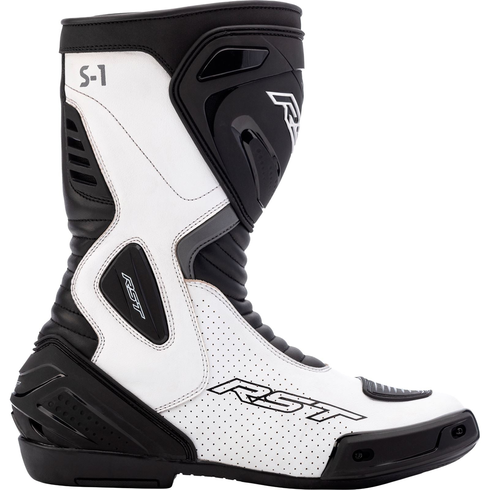 RST Moto S1 CE Boots - Black/White_1888338