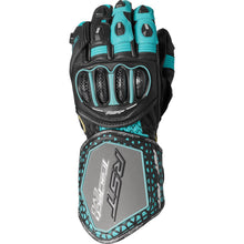 RST Moto Tractech EVO 4 CE Ladies Gloves - Leather - Black/Aqua/Grey_1889034