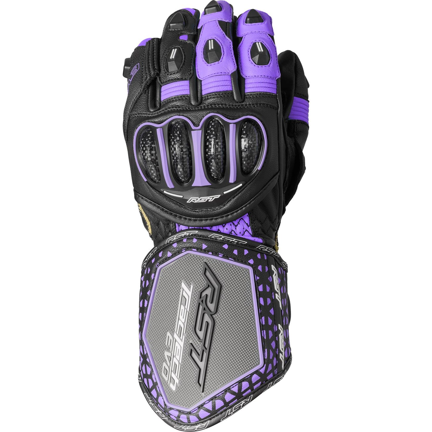 RST Moto Tractech EVO 4 CE Ladies Leather Gloves Black/Fushia/Grey_1889108