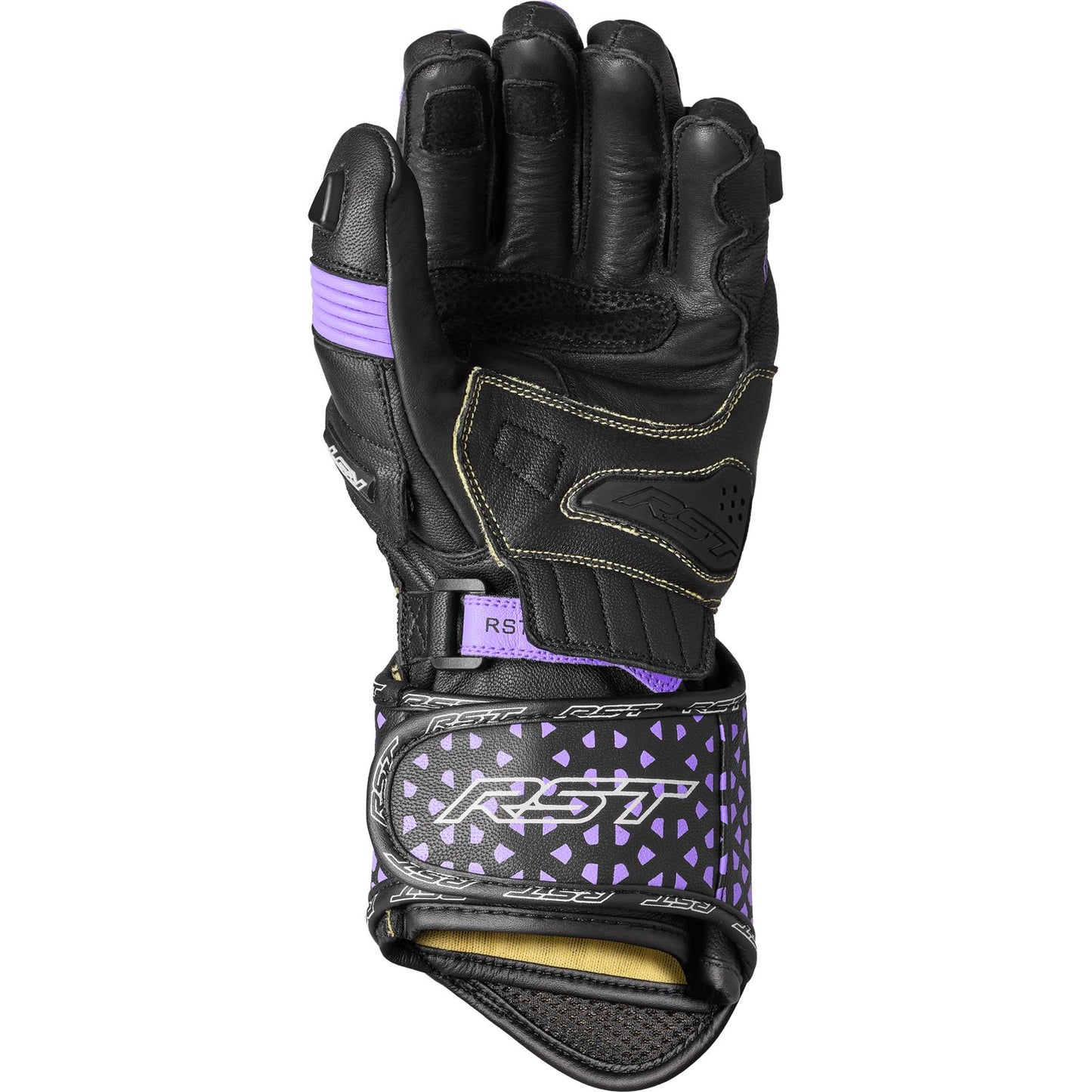 RST Moto Tractech EVO 4 CE Ladies Leather Gloves Black/Fushia/Grey_1889064