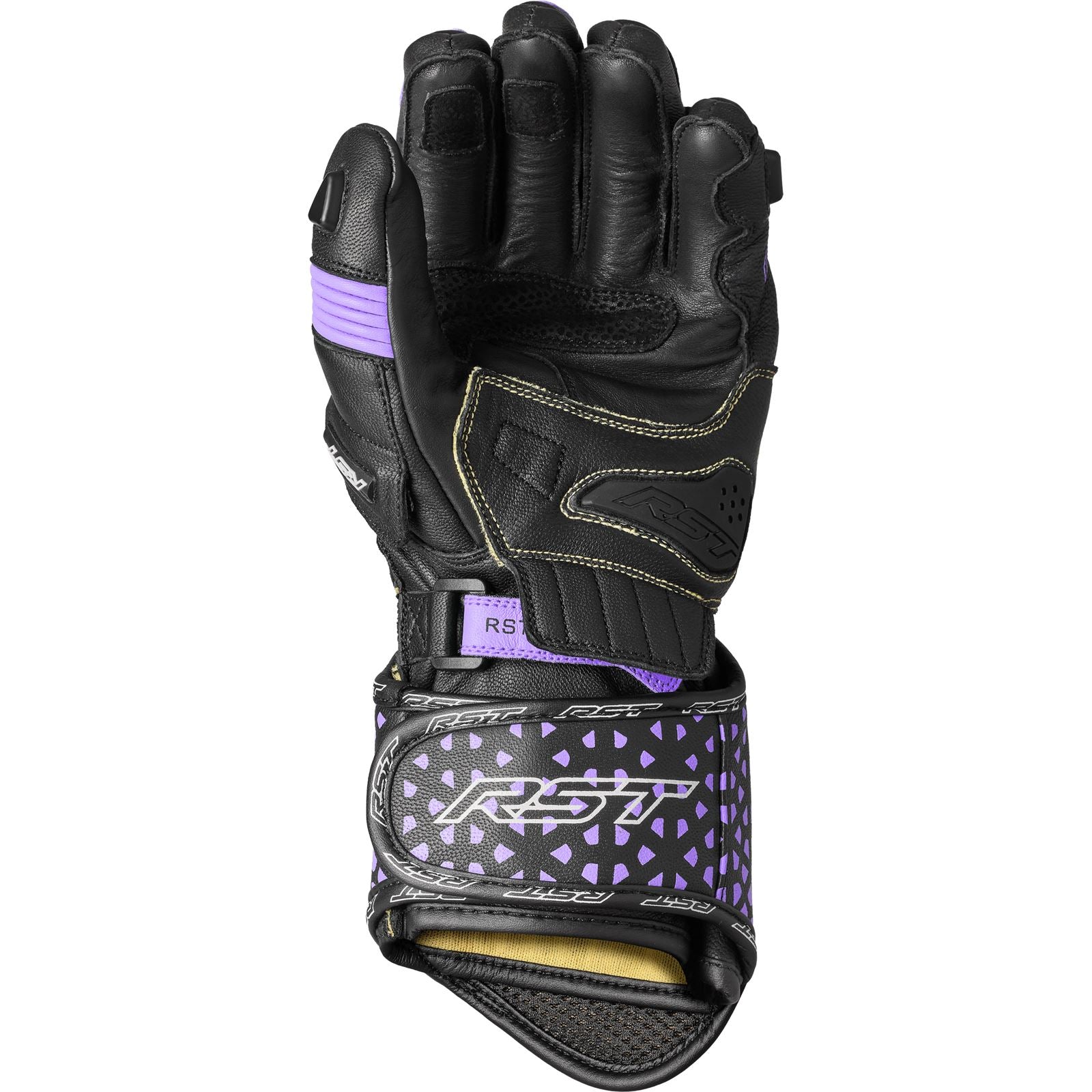 RST Moto Tractech EVO 4 CE Ladies Leather Gloves Black/Fushia/Grey_1889064