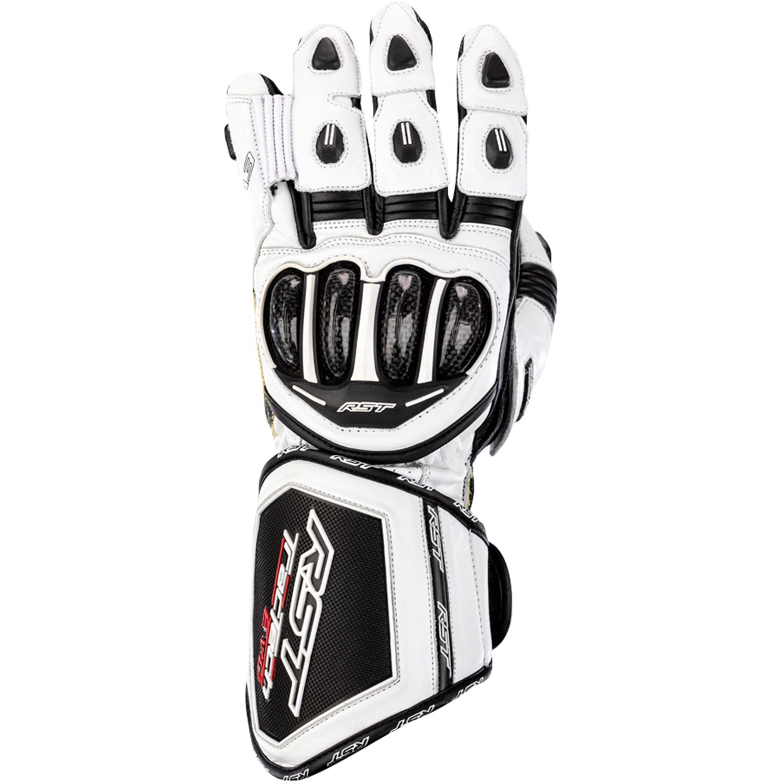 RST Moto Tractech EVO 4 CE Ladies Gloves - Leather - White/Black_1889038