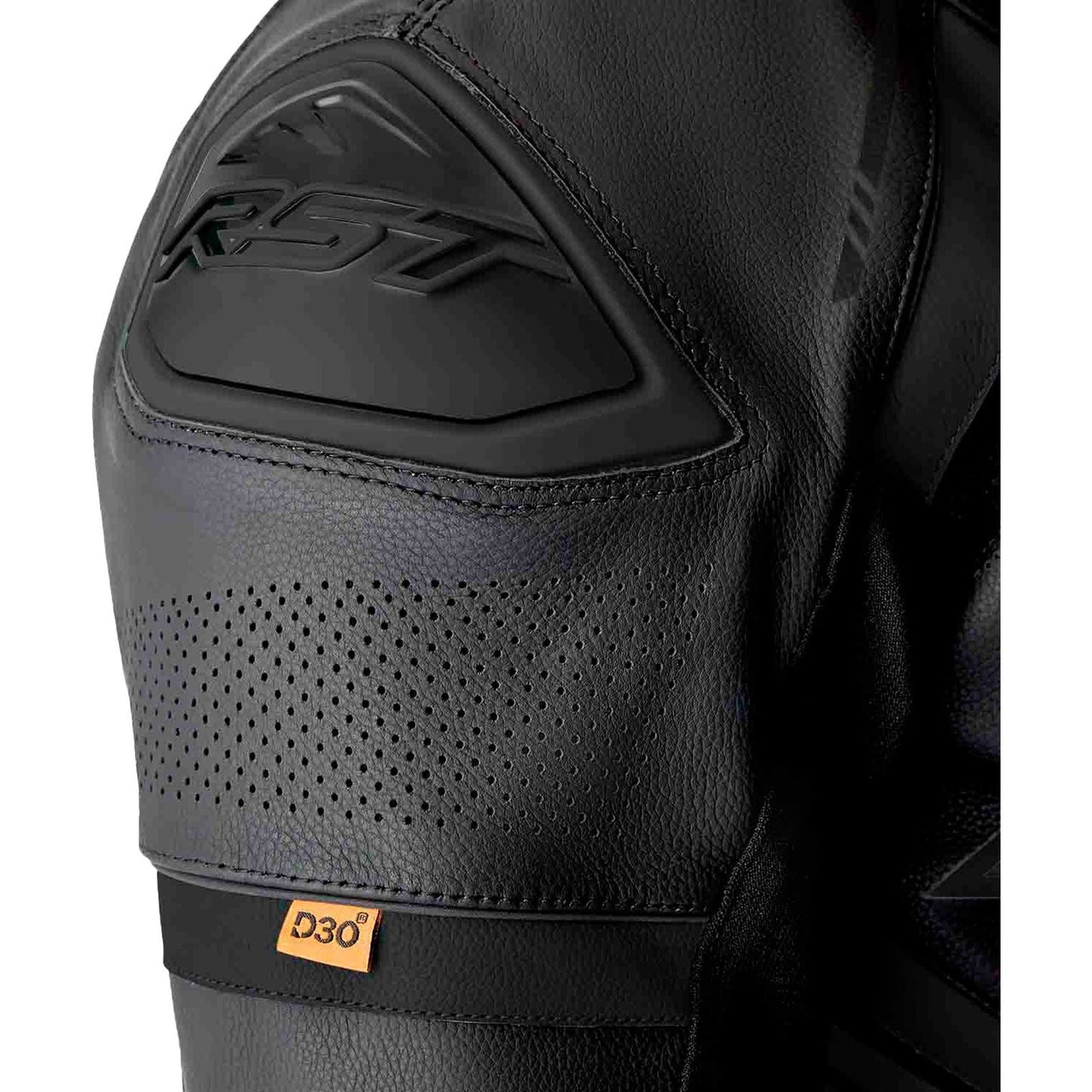 RST Moto S1 D3O Motorcycle Leather Suit - Black_1837977