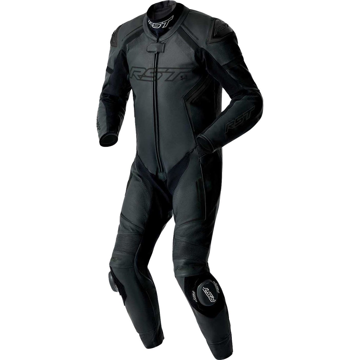 RST Moto S1 D3O Motorcycle Leather Suit - Black_1838786