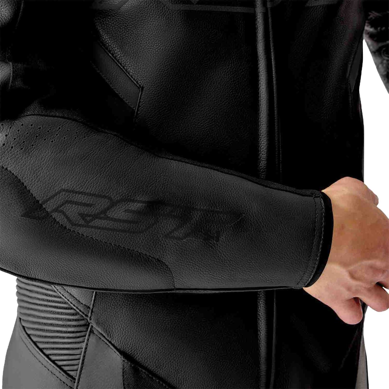 RST Moto S1 D3O Motorcycle Leather Suit - Black_1838927
