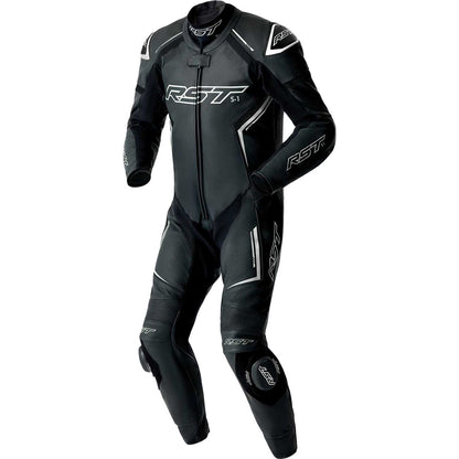 RST Moto S1 D3O Motorcycle Leather Suit - Black/White_1888355
