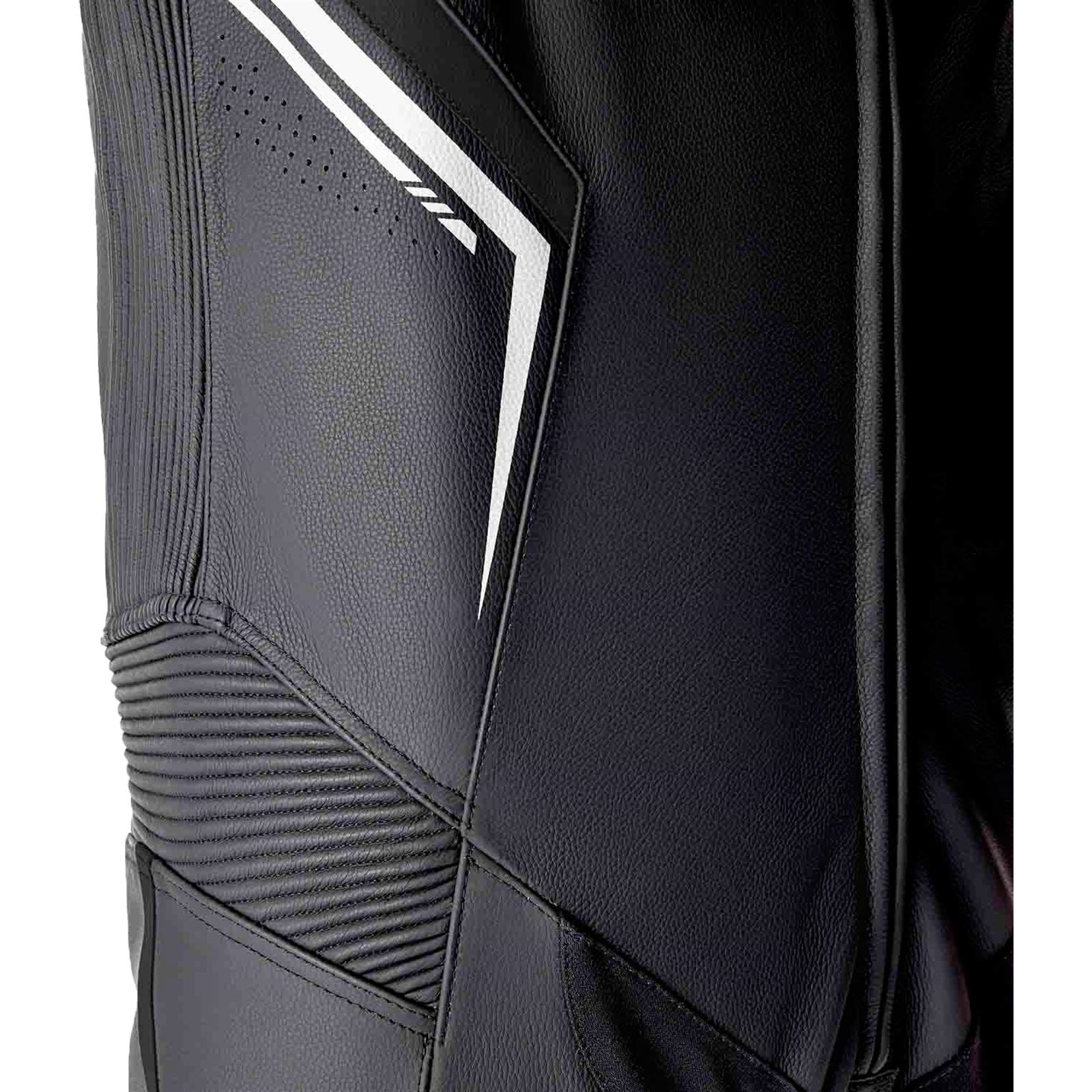 RST Moto S1 D3O Motorcycle Leather Suit - Black/White_1888381