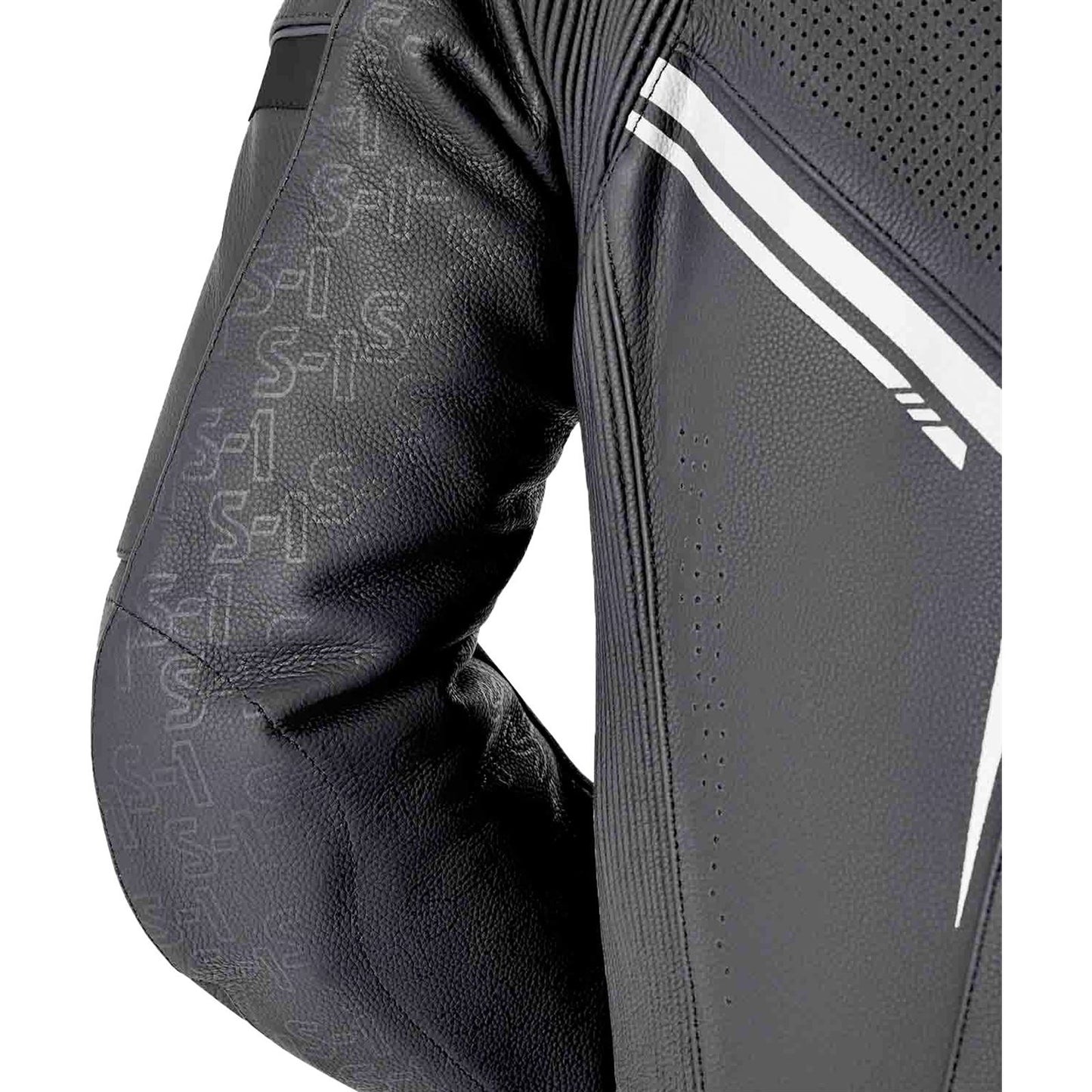 RST Moto S1 D3O Motorcycle Leather Suit - Black/White_1888382