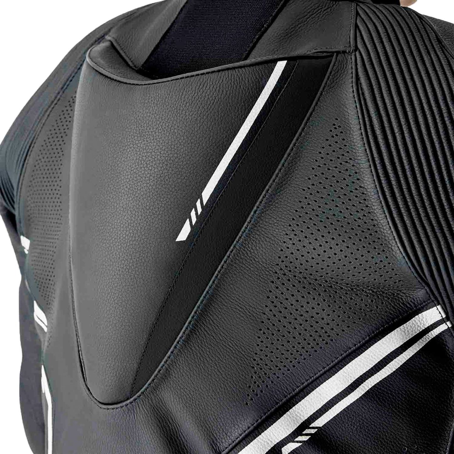 RST Moto S1 D3O Motorcycle Leather Suit - Black/White_1889068