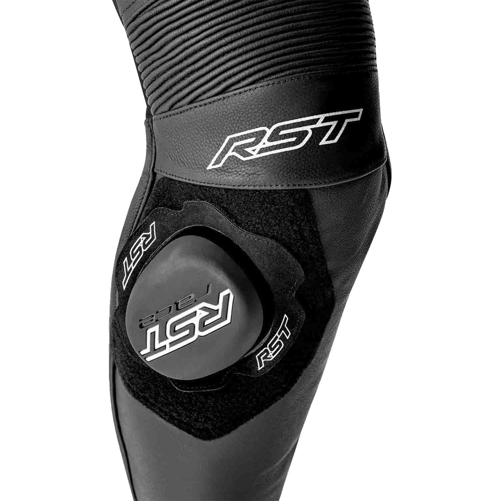 RST Moto S1 D3O Motorcycle Leather Suit - Black/White_1889137