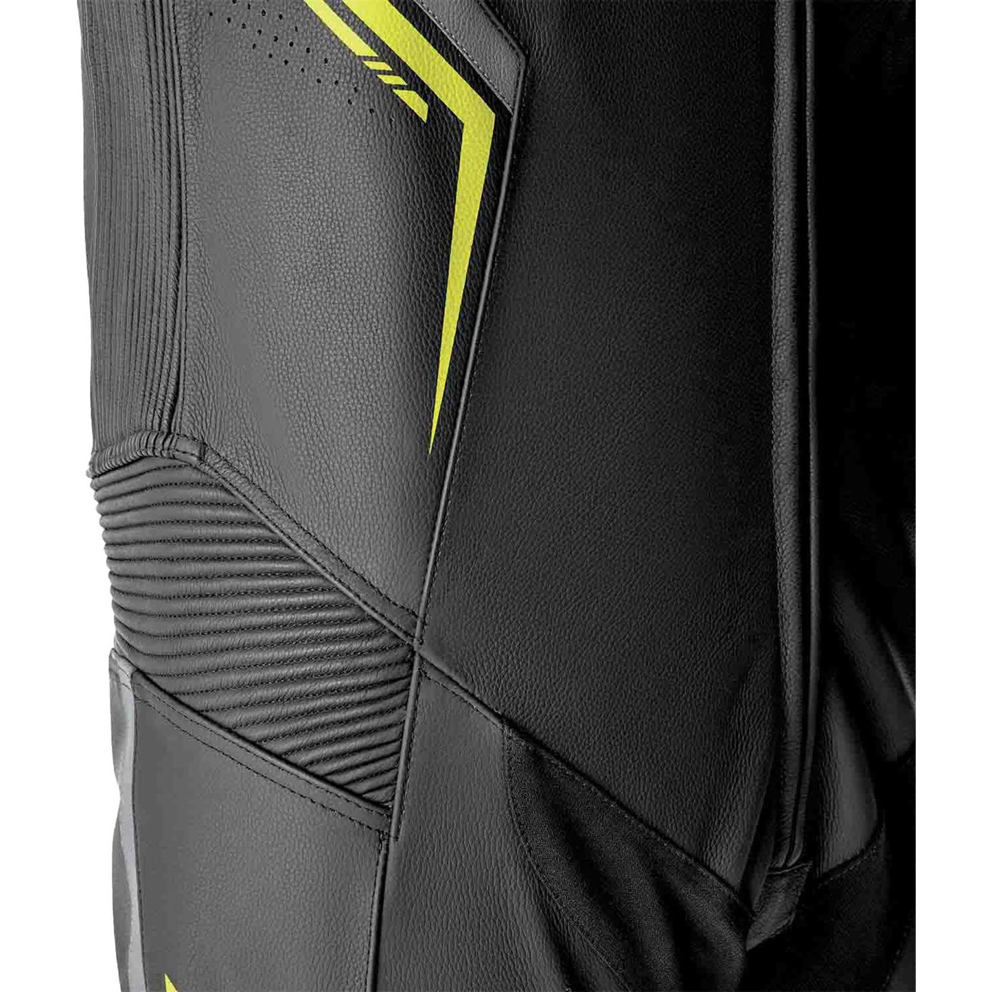 RST Moto S1 D3O Motorcycle Leather Suit - Black/Grey/Flo Yellow_1836663