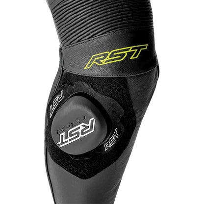 RST Moto S1 D3O Motorcycle Leather Suit - Black/Grey/Flo Yellow_1838295