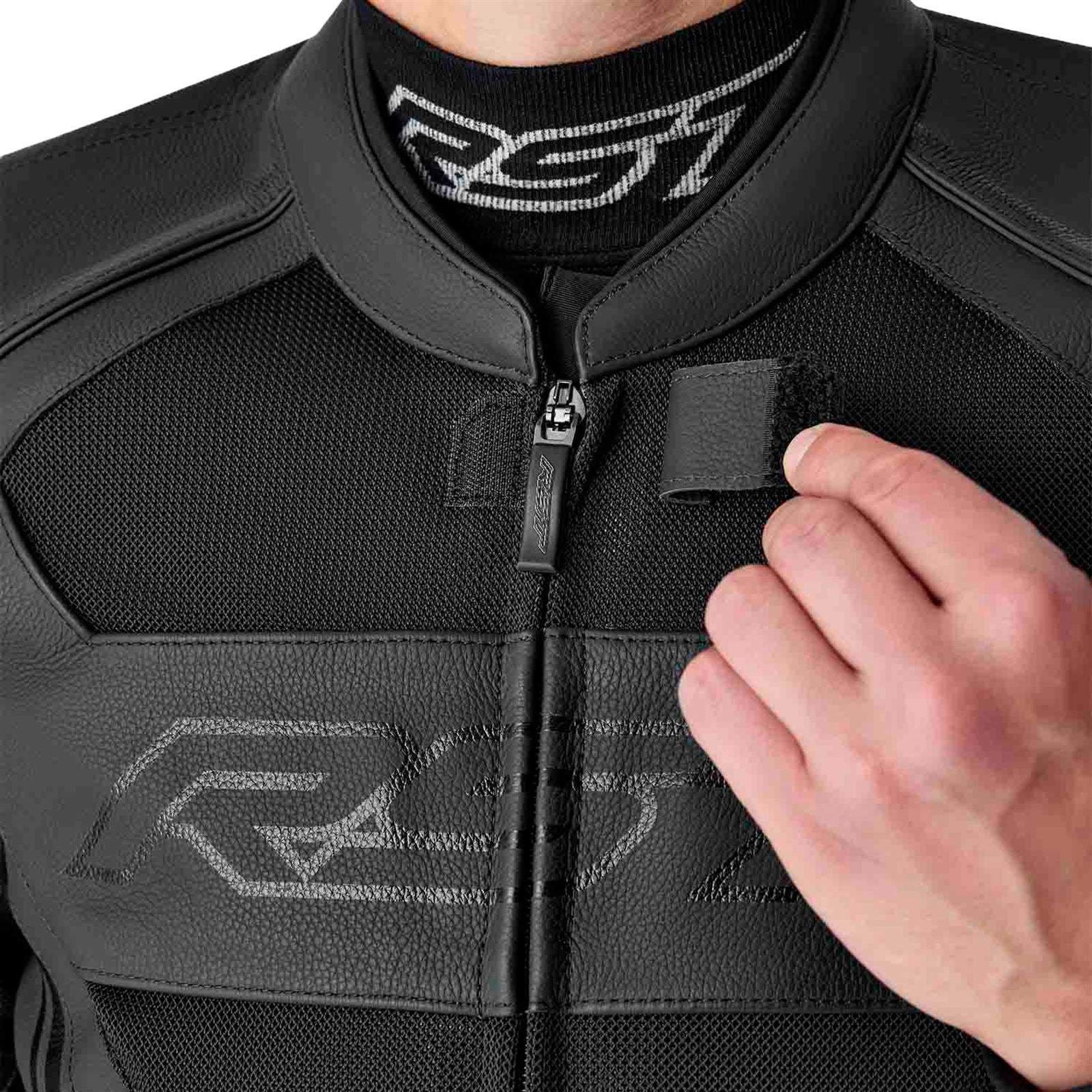 RST Moto S1 D3O Mesh Leather Jacket - Black_1837968