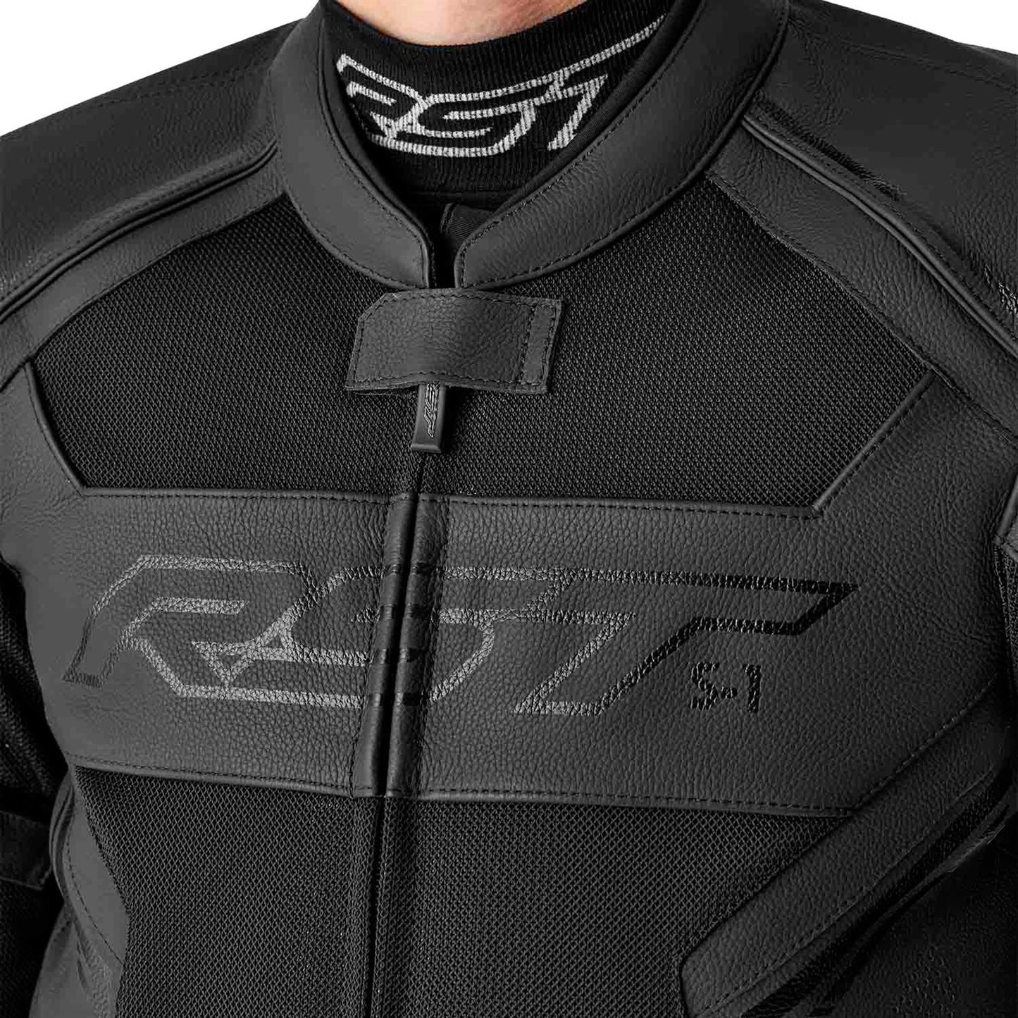 RST Moto S1 D3O Mesh Leather Jacket - Black_1838409