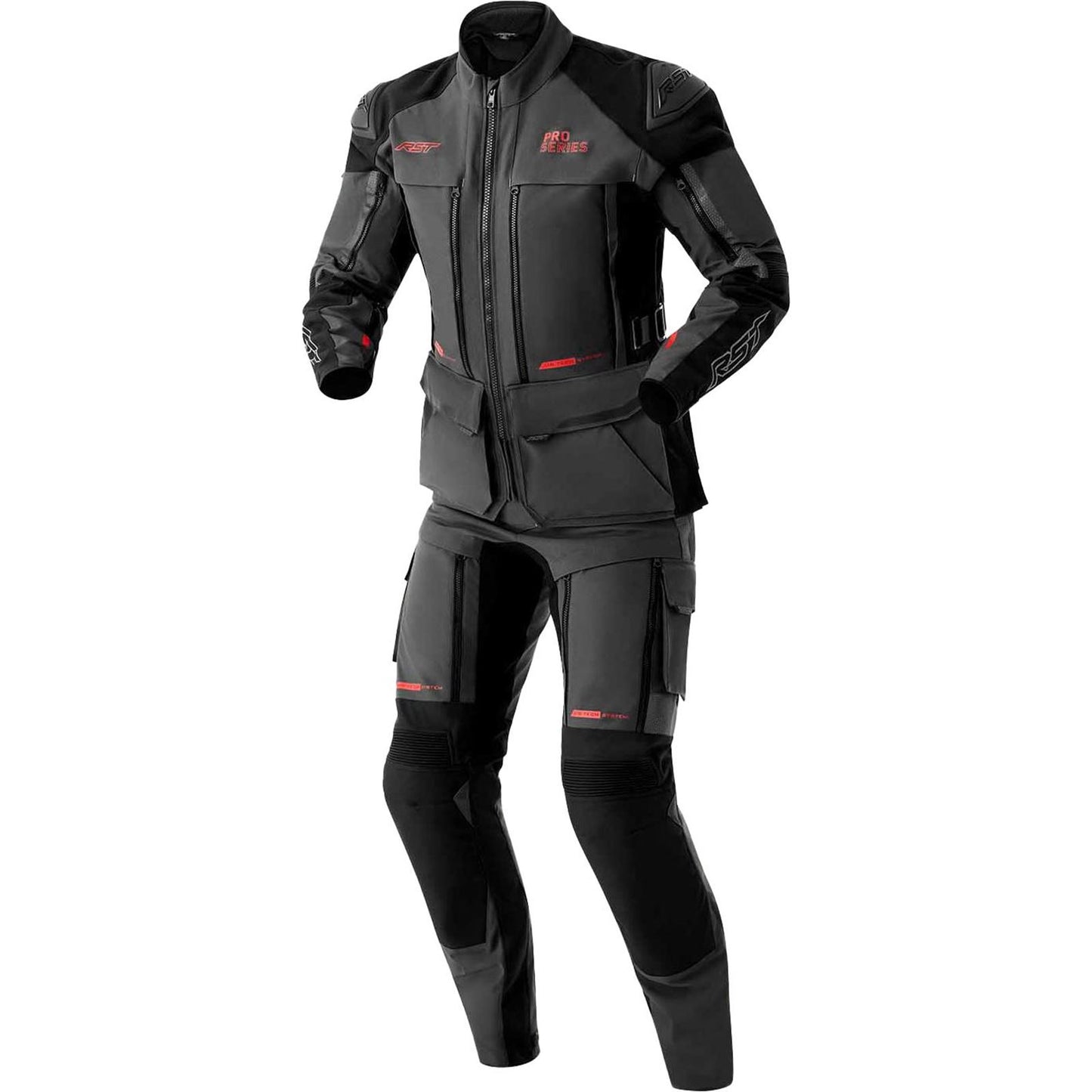 RST Moto PS Adventure D3O Pants - Grey/Black - Textile_1838106