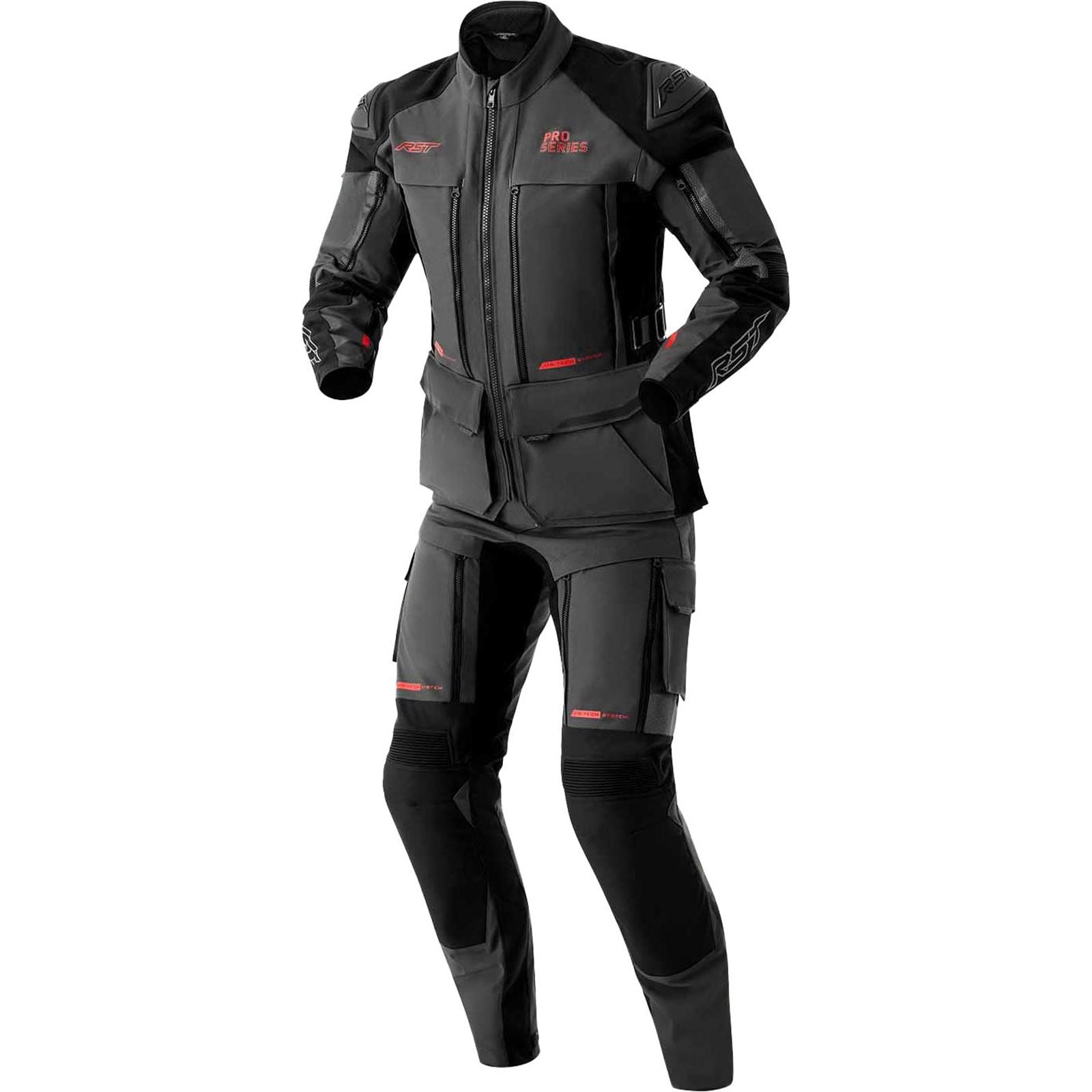 RST Moto PS Adventure D3O Pants - Grey/Black - Textile_1838106