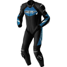 RST Moto Tractech EVO D3O Motorcycle Leather Suit - Black/Blue_1838758