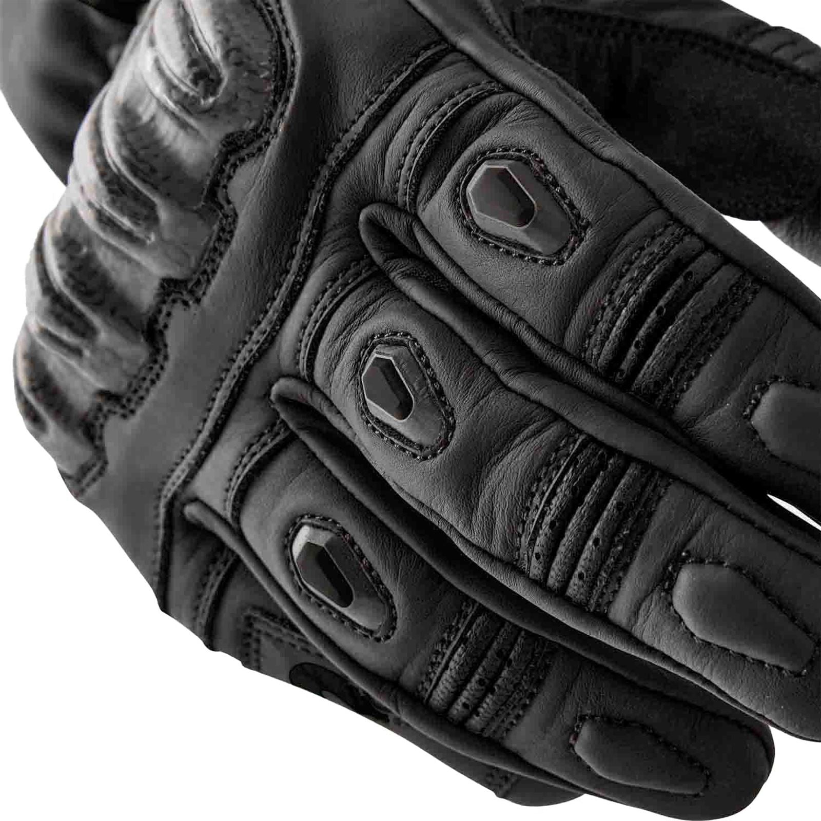 RST Moto S1 D3O Leather Gloves - Black_1839696