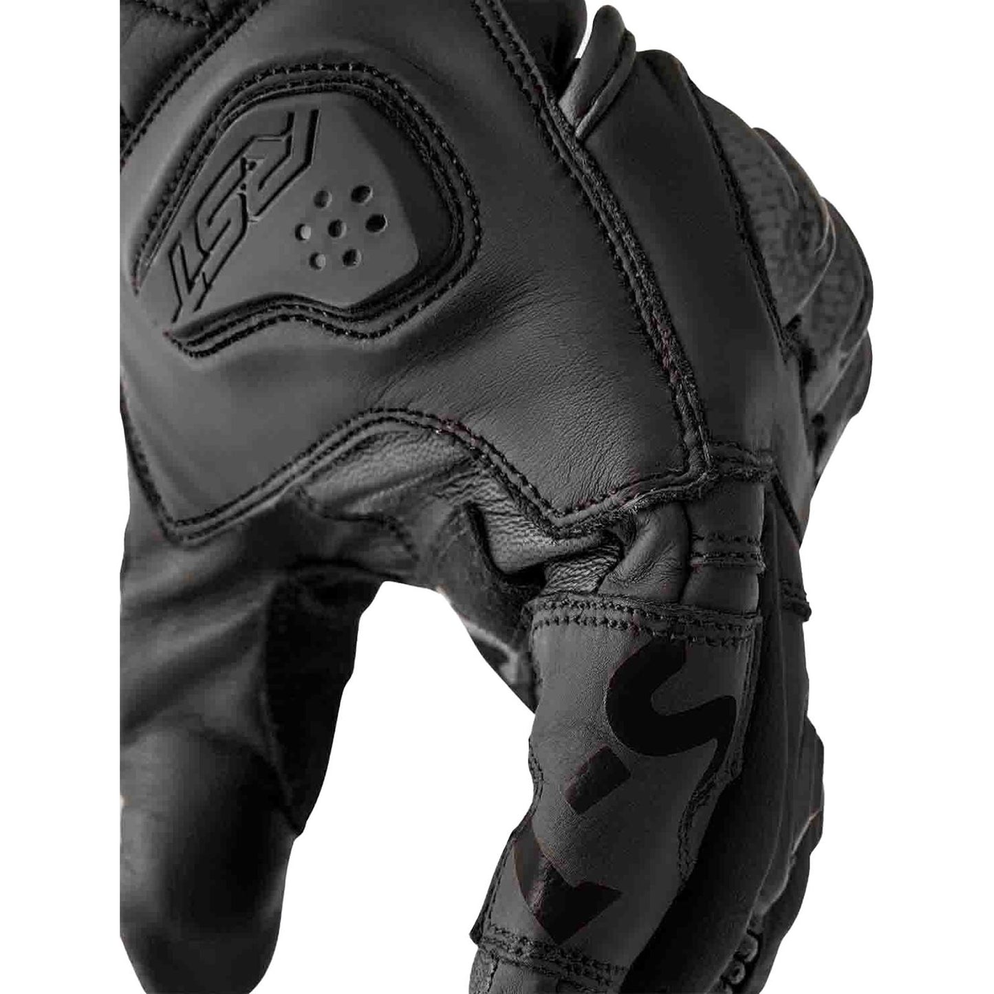 RST Moto S1 D3O Leather Gloves - Black_1837138