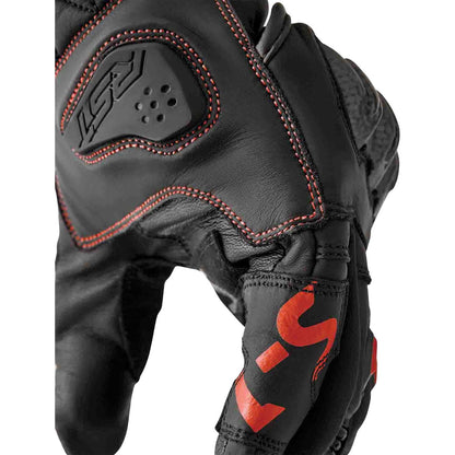 RST Moto S1 D3O Leather Gloves - Black/Red_1837179