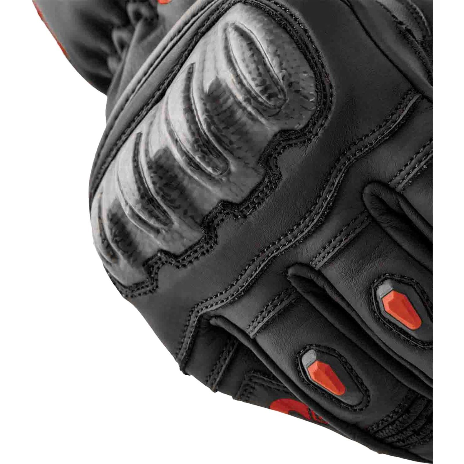 RST Moto S1 D3O Leather Gloves - Black/Red_1839415