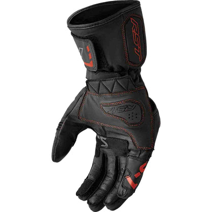 RST Moto S1 D3O Leather Gloves - Black/Red_1839491