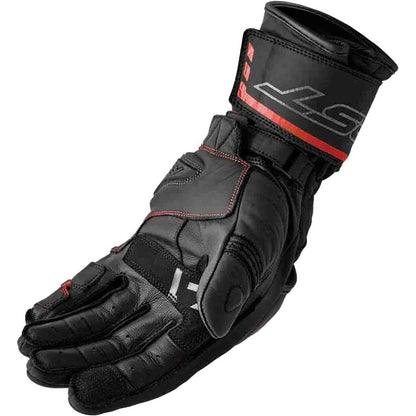 RST Moto S1 D3O Leather Gloves - Black/Red_1837612