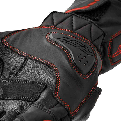 RST Moto S1 D3O Leather Gloves - Black/Red_1838216