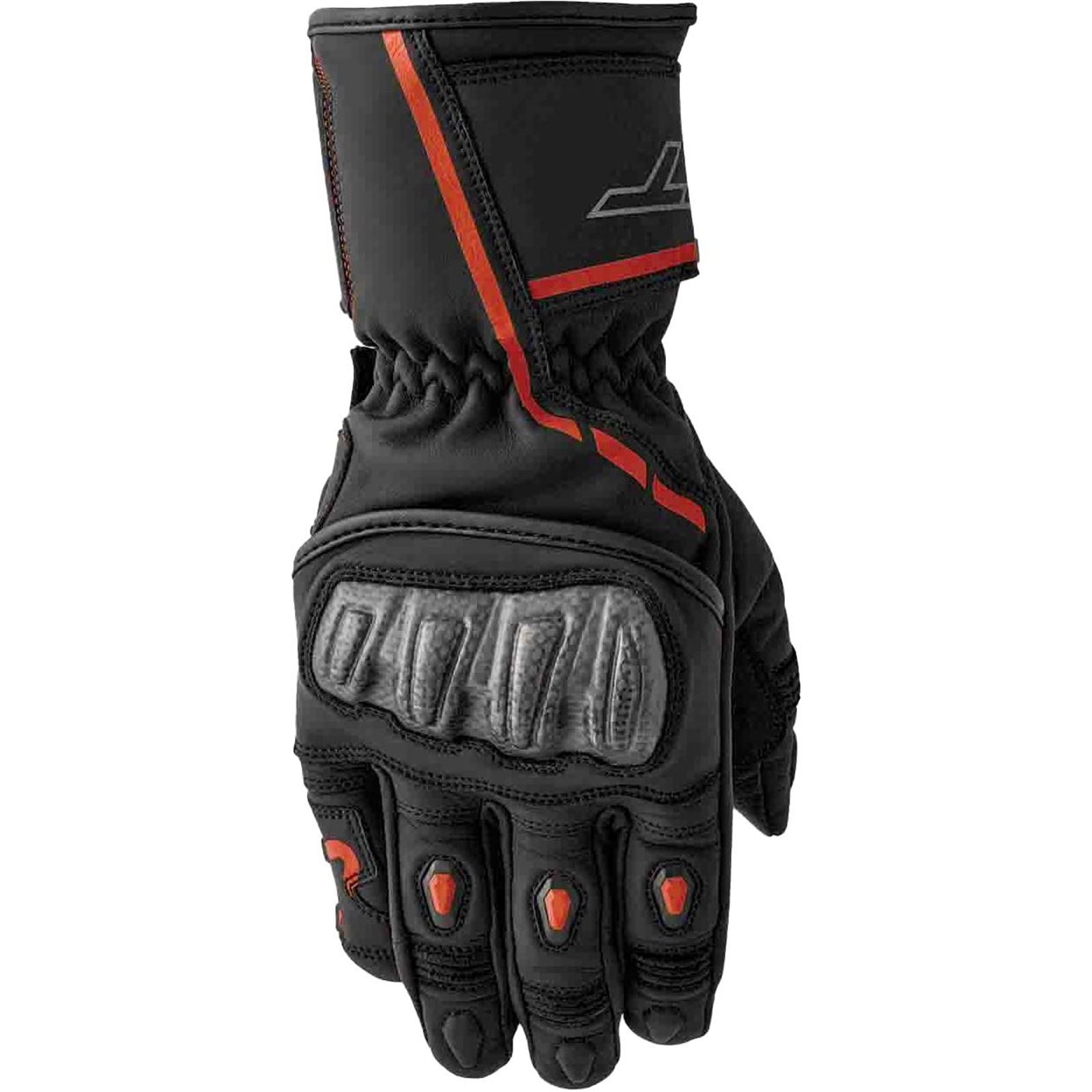 RST Moto S1 D3O Leather Gloves - Black/Red_1839391