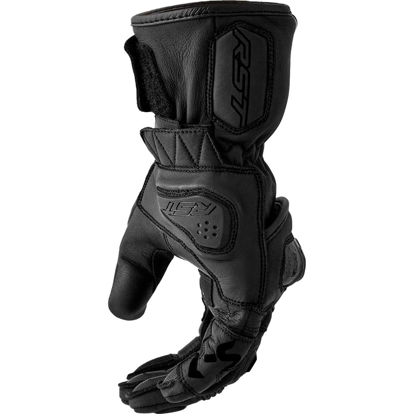 RST Moto S1 D3O Ladies Leather Gloves - Black_1839381