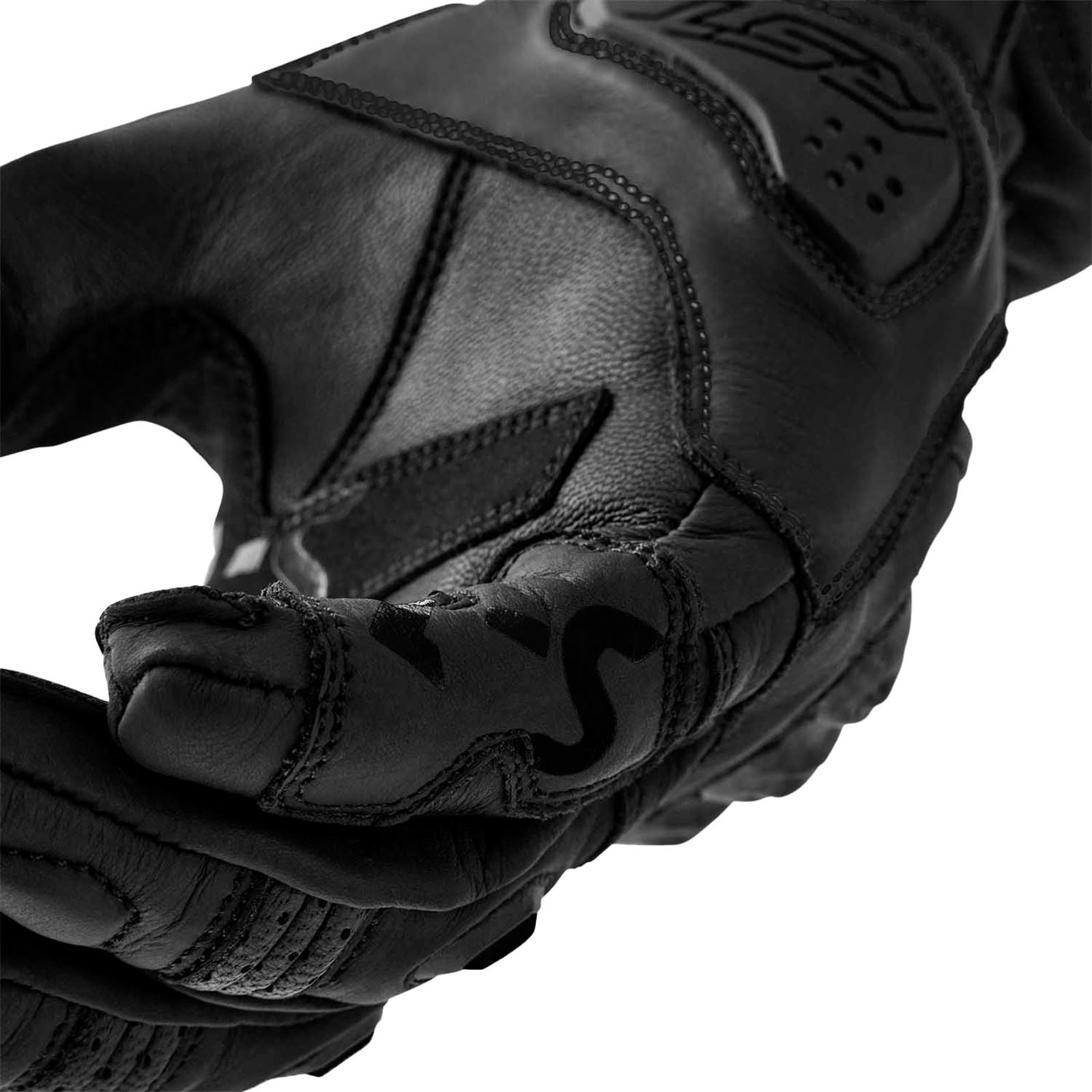 RST Moto S1 D3O Ladies Leather Gloves - Black_1837660
