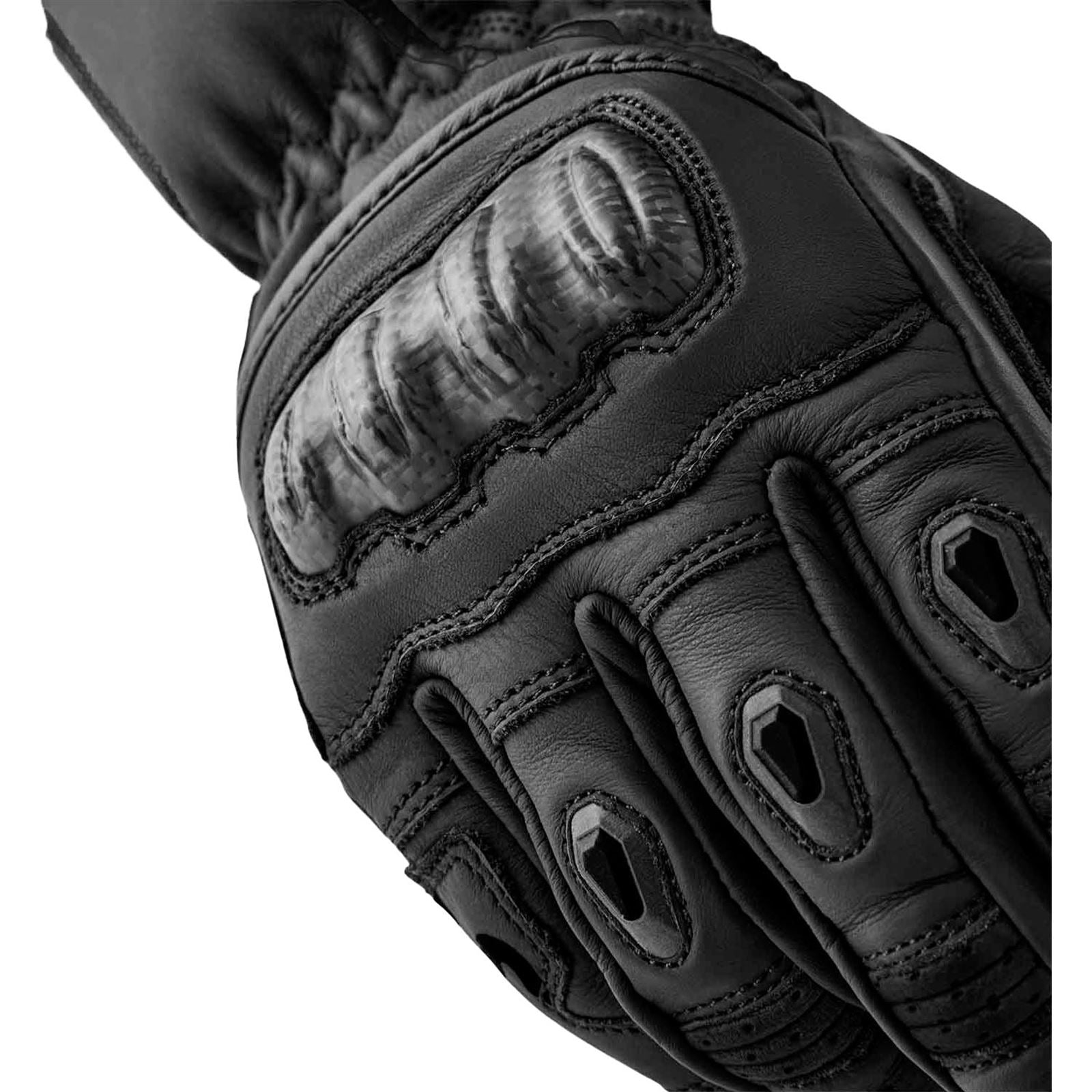 RST Moto S1 D3O Ladies Leather Gloves - Black_1838162