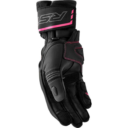 RST Moto S1 D3O Ladies Leather Gloves - Black/Pink_1837287