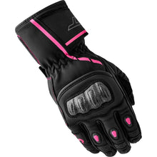 RST Moto S1 D3O Ladies Leather Gloves - Black/Pink_1837468