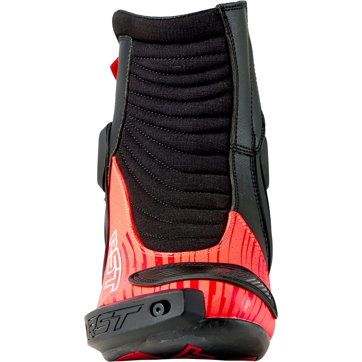 RST Moto Tractech EVO D3O Short Boots - Black/Fluo Red_1888935
