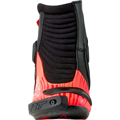 RST Moto Tractech EVO D3O Short Boots - Black/Fluo Red_1888935