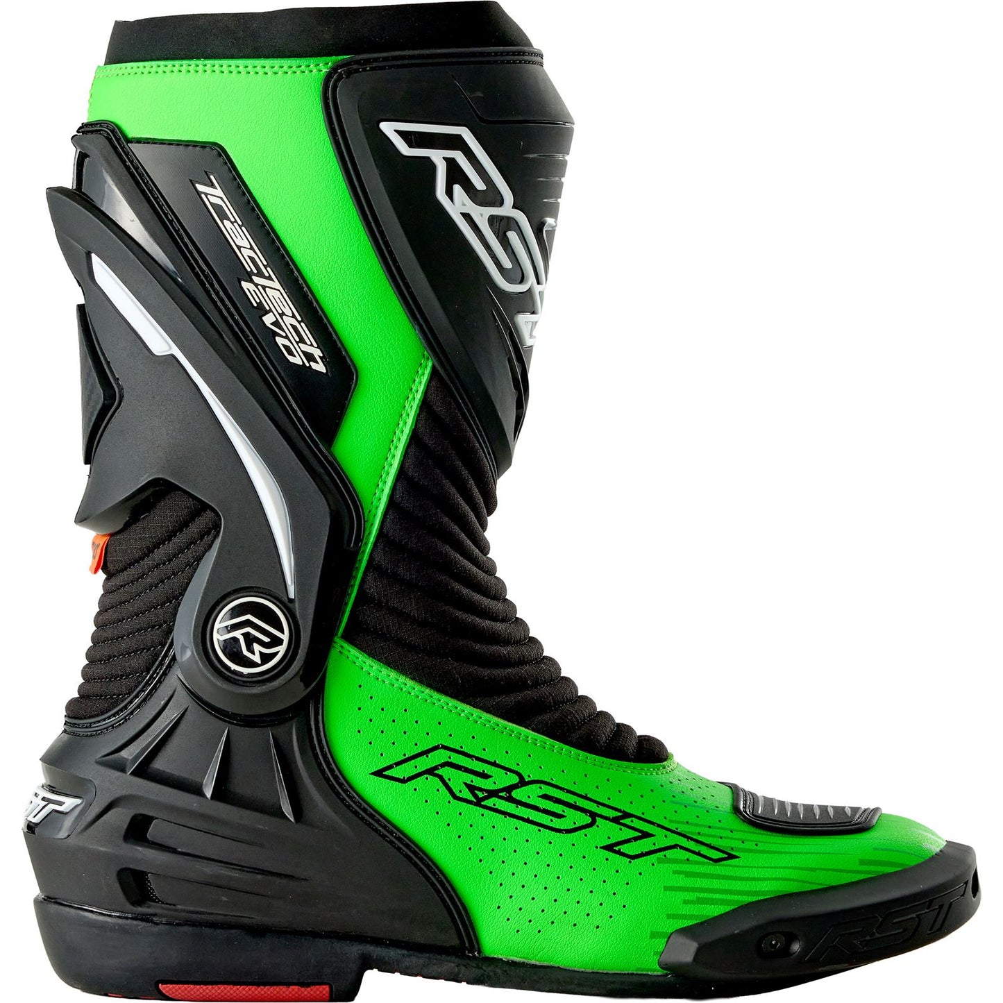 RST Moto Tractech EVO D3O Boots - Black/Fluo Green_1889012