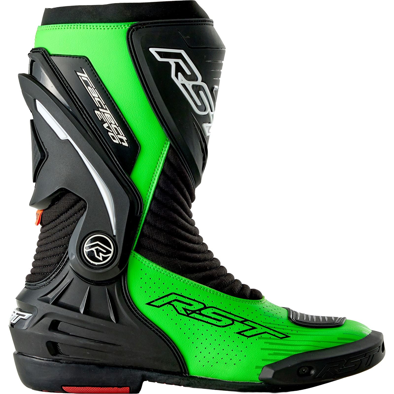 RST Moto Tractech EVO D3O Boots - Black/Fluo Green_1889012
