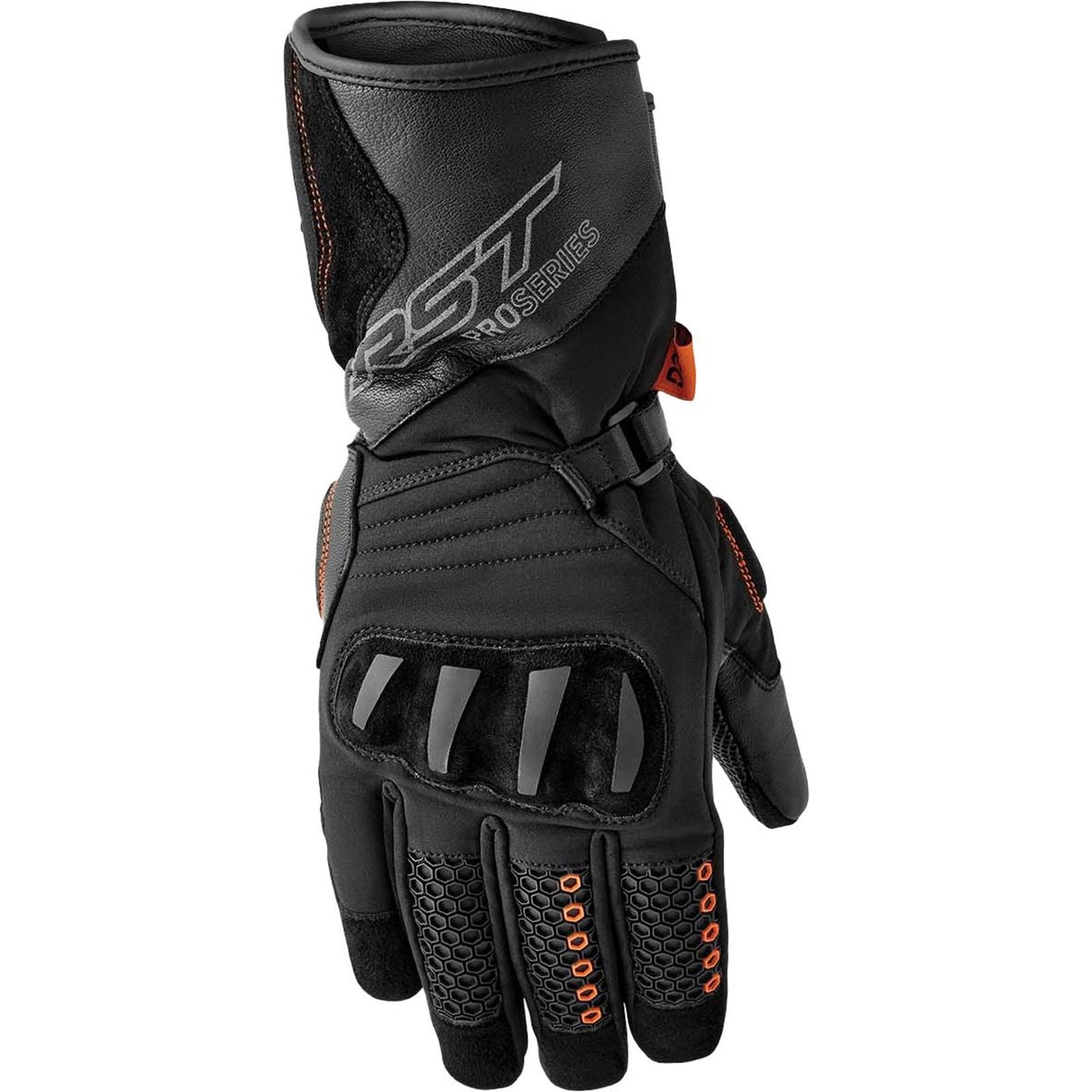 RST Moto Artic D3O Ladies Waterproof Textile Gloves - Black_1837504