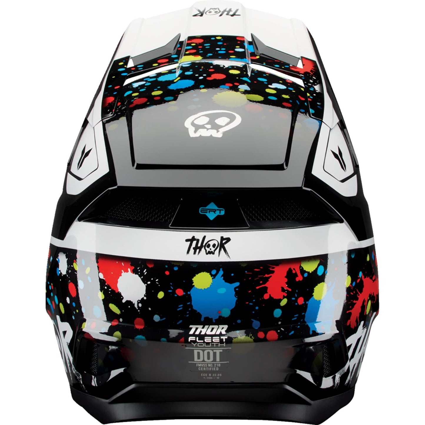 Thor Youth Fleet Helmet - Splat - Black_1833231