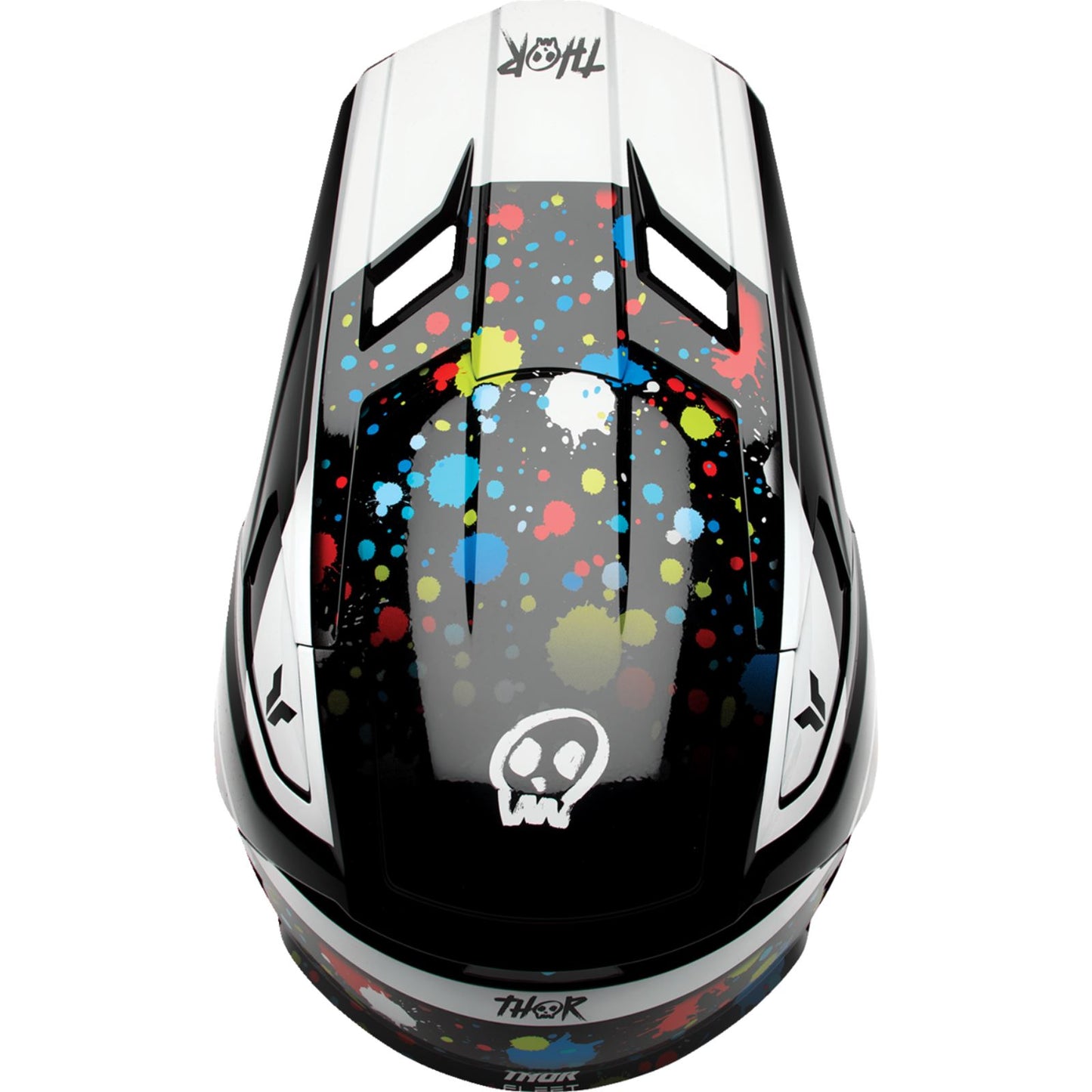 Thor Youth Fleet Helmet - Splat - Black_1834753