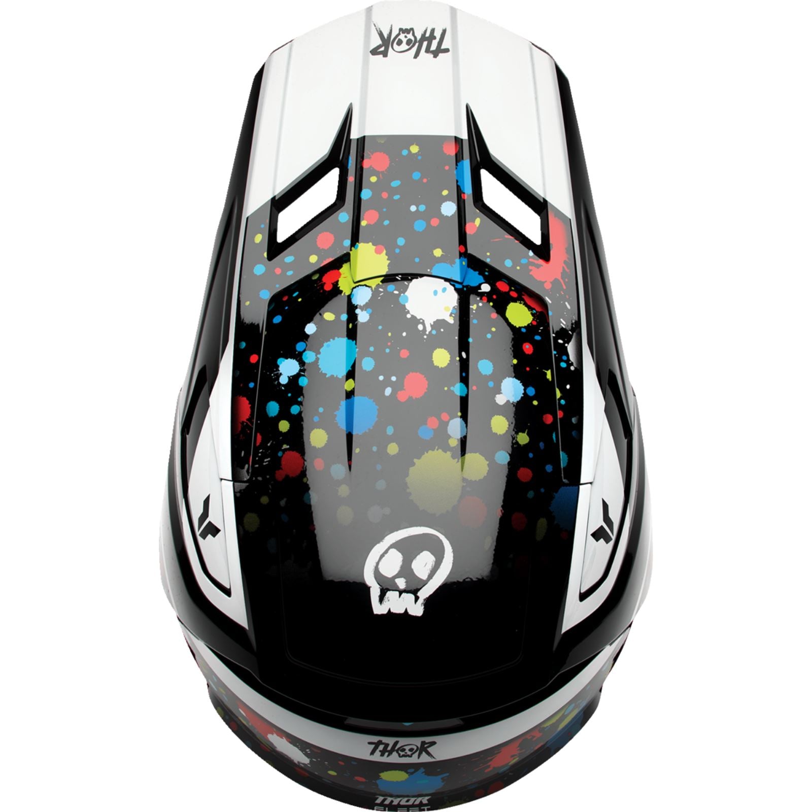 Thor Youth Fleet Helmet - Splat - Black_1834753