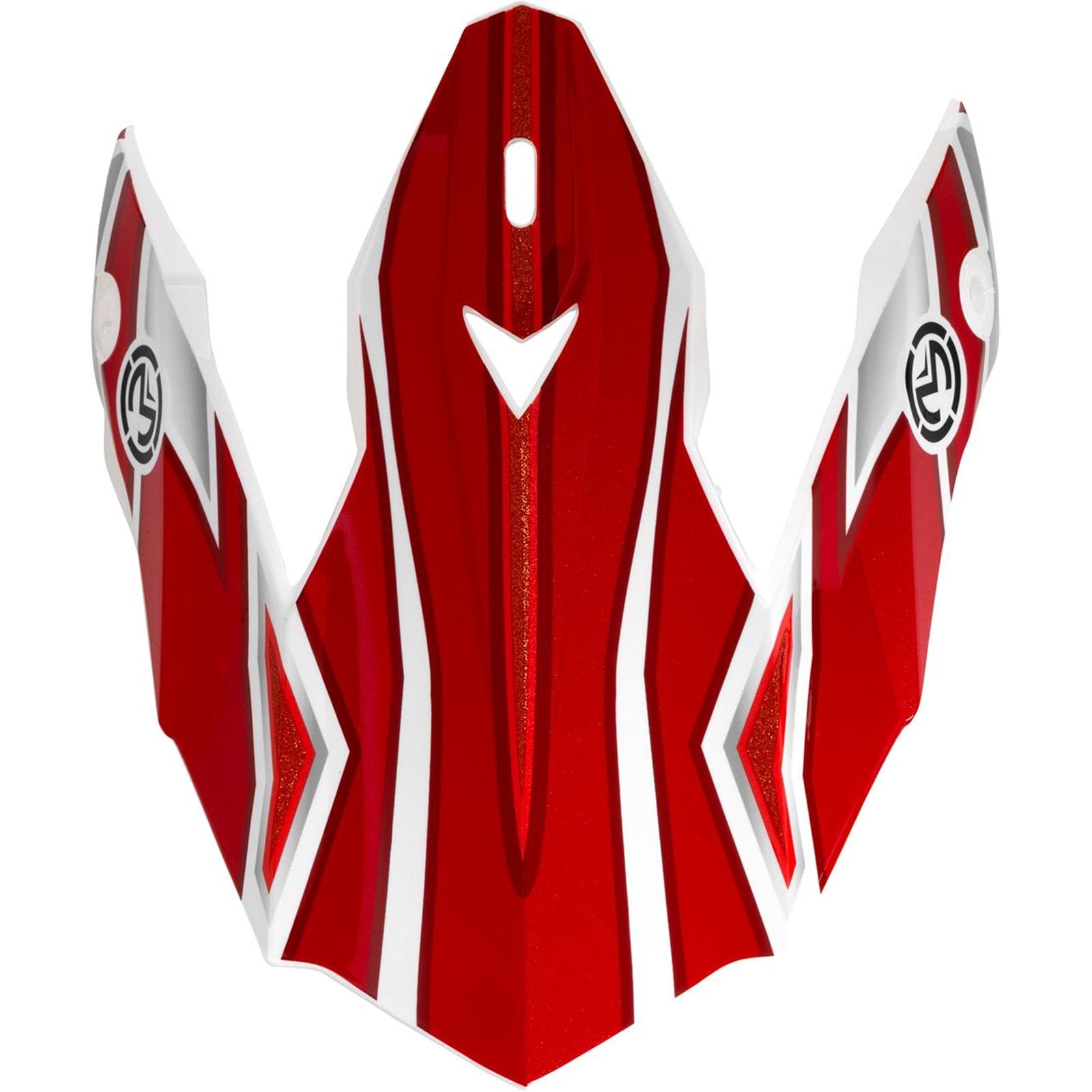 Moose Offroad MR3 Peak Visor - F.A.F. - Black/White/Red [MPN: 0132-2003]_2145284