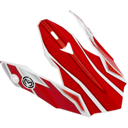 Moose Offroad MR3 Peak Visor - F.A.F. - Black/White/Red [MPN: 0132-2003]_2145283
