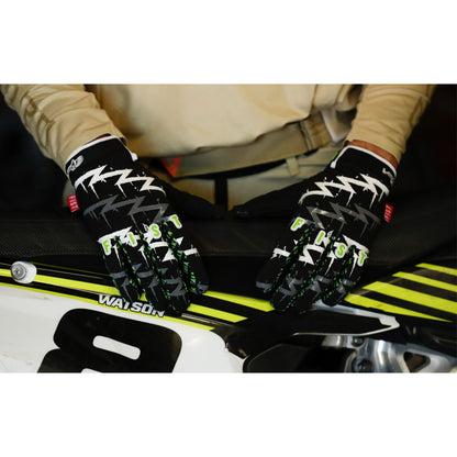 Fist Handwear Strapped Taka Higashino Cali Roll Gloves - Black/Fluorescent Green_1835558