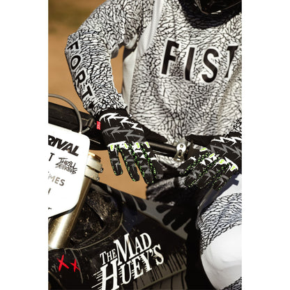 Fist Handwear Strapped Taka Higashino Cali Roll Gloves - Black/Fluorescent Green_1832349