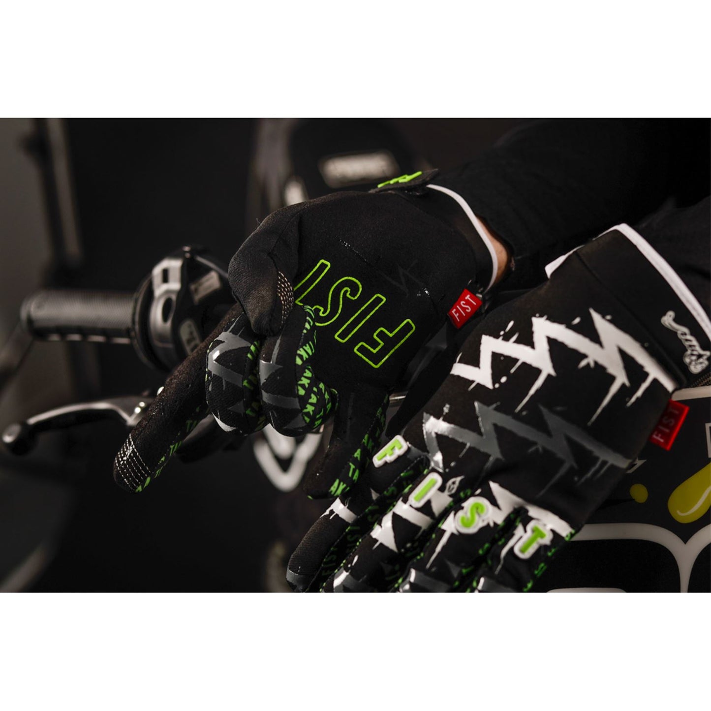 Fist Handwear Strapped Taka Higashino Cali Roll Gloves - Black/Fluorescent Green_1833525