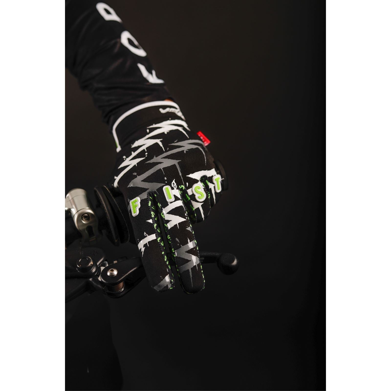 Fist Handwear Strapped Taka Higashino Cali Roll Gloves - Black/Fluorescent Green_1834034